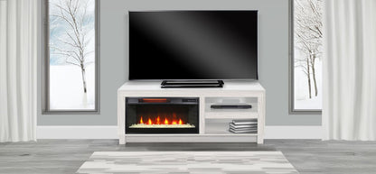 3501WOM Media Console Rustic TV Stand White  (56-inch, Not Contain Fireplace, W/28'' Fireplace Option 2001B-28W&C) 成功 活跃