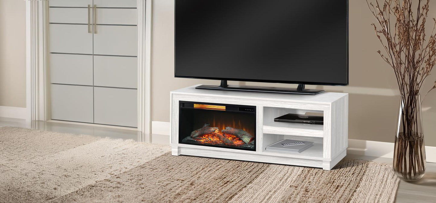 3501WOM Media Console Rustic TV Stand White  (56-inch, Not Contain Fireplace, W/28'' Fireplace Option 2001B-28W&C) 成功 活跃