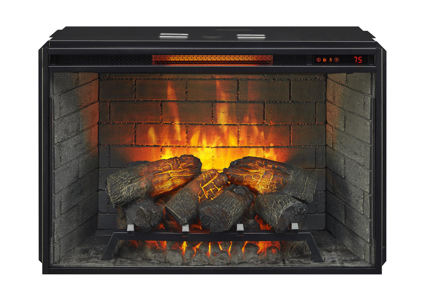 33'' 3648-FPI Electric Fireplace Insert, w/Remote Control, Thermostat, Timer, 1500w