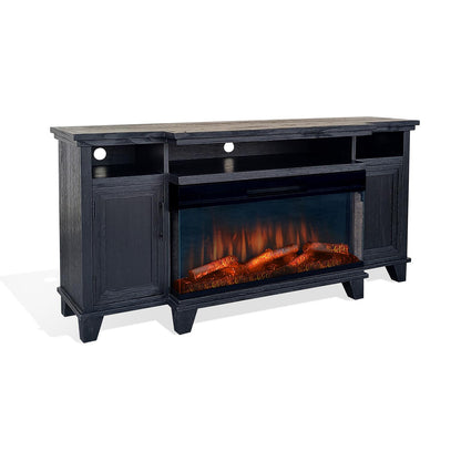 3689UM Media Console Rustic TV Stand (66-inch, optional Fireplace ,for 36''fireplace option 2001B-36P )