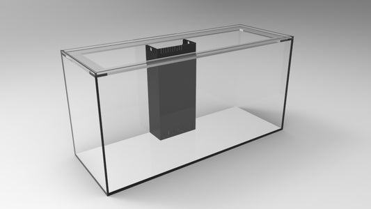 90L Starfire Aquarium w/ Center Overflow 48x18x24"H 12mm