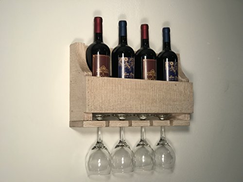 White wall best sale mounted wine rack