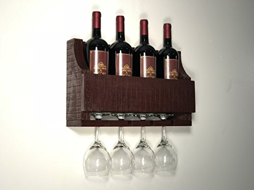 Barnwood wine best sale glass holder